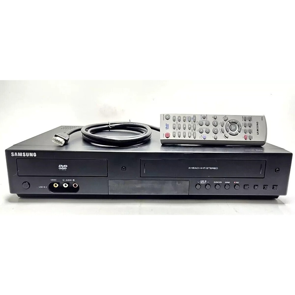 Samsung DVD-V9800 DVD VCR Combo VHS Tape Player Recorder w/ Remote & HDMI Cable